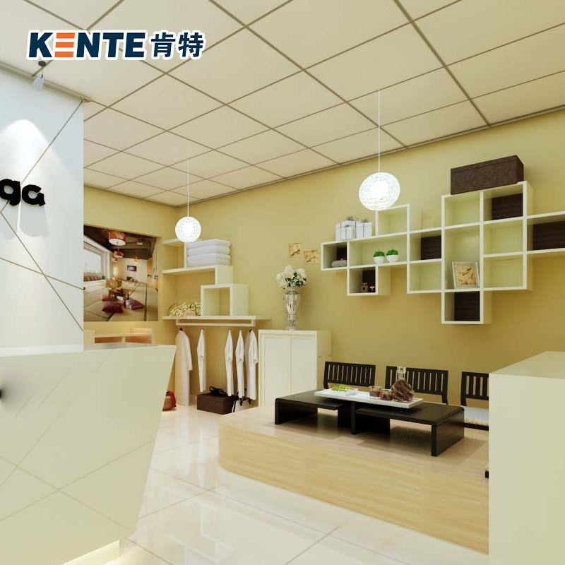 Kente 2*2 Modern Square Acoustical Cheap Heat Insulation Damp Fire Resistant Smoke Prevention Noise Reduction Fire Rating