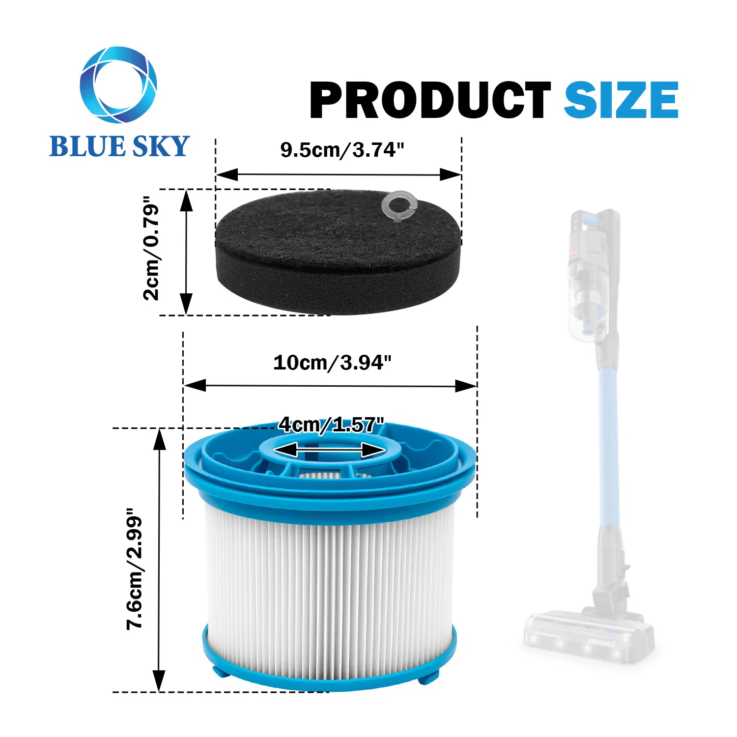 1646969 1646970 H13 HEPA & Pre Filter Pad Kit for Bissells Powerclean Furguard 280W 4039, 4051, 4052, 4205 Furfinder 200W 4052, 4026, 4031, 4137