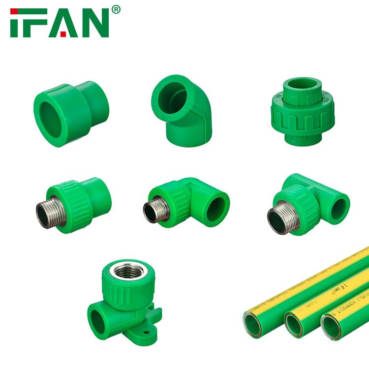 Ifan En 15874 China Manufacturer PPR Pipe Plastic Union 20mm 25mm 32mm Plastic Union PPR Plumbing Fittings