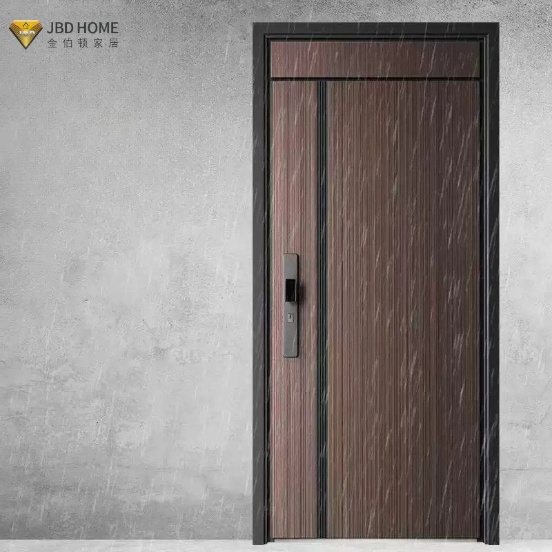 Modern Aluminum Exterior Entrance Door for Enhanced Security