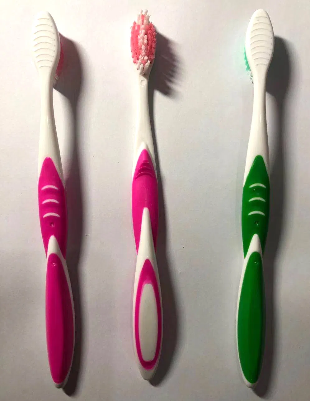 Toothbrush with Medium and Anti-Scratch Bristles