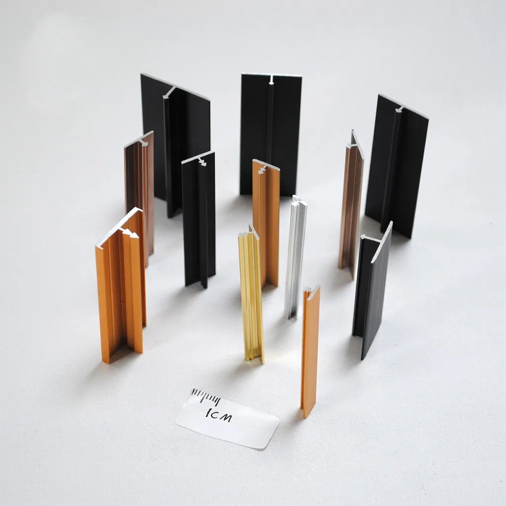 Wall Aluminum Profile Decoration T Shaped Edge Trim Decorative Aluminum Corner Tile Trim