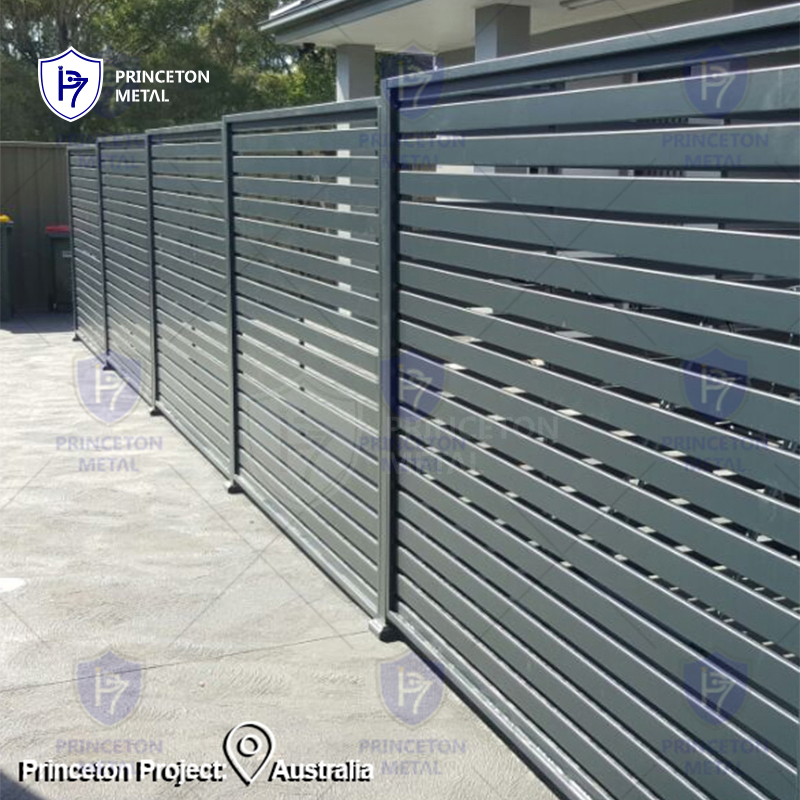 Modern Horizontal Aluminum Fence Panels