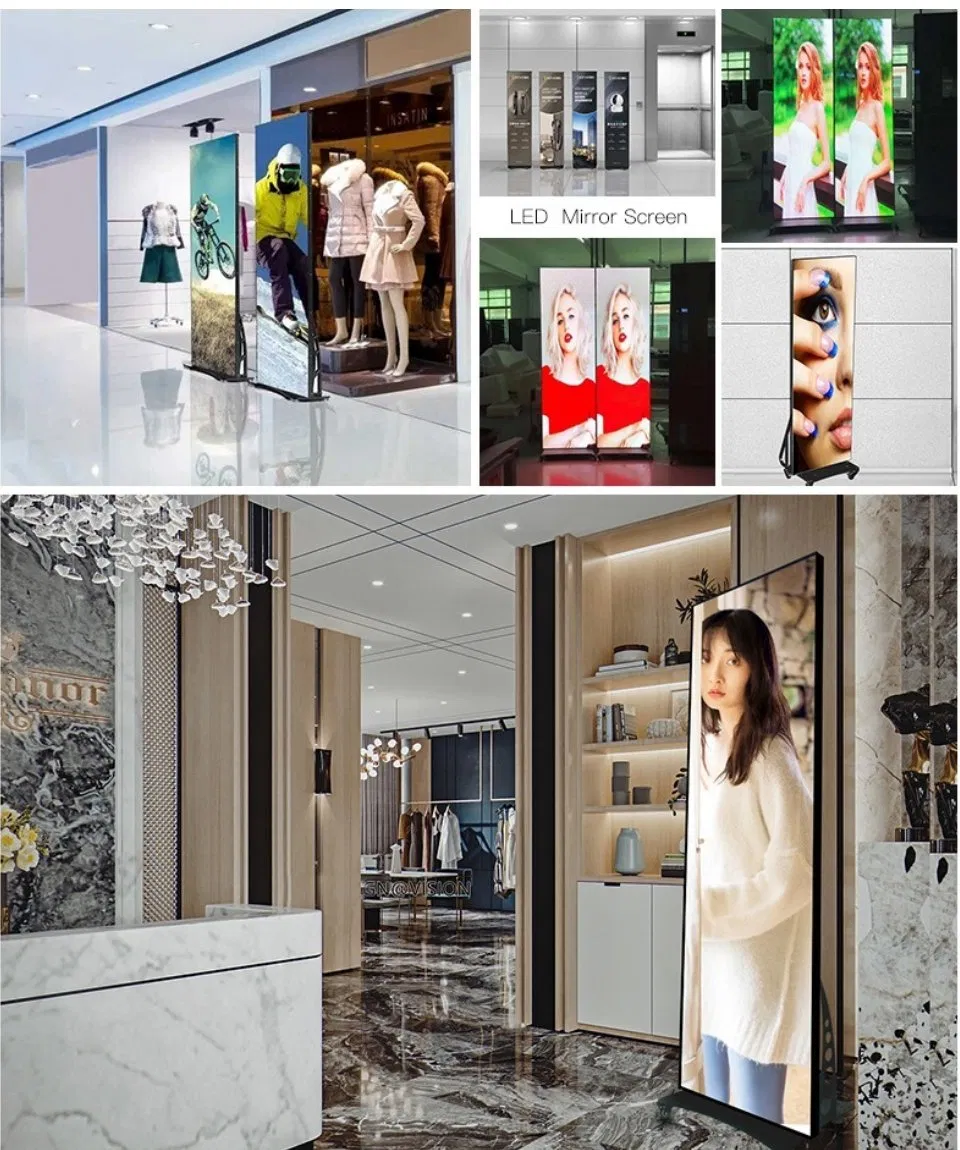 Factory Price LED Panels 640*1920mm Cabinet P1.86 Indoor LED Poster Display Screen