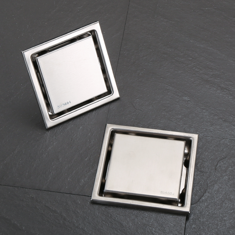 Скрытый напольный трап из нержавеющей стали с защитой от запаха