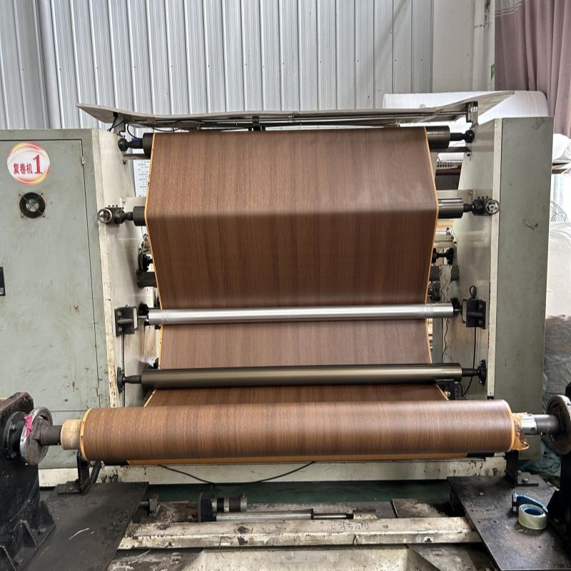 Wooden PVC Membrane Door Furniture Plastic Decorative Film PVC Membrane Door Skin Is Used for Indoor Doors