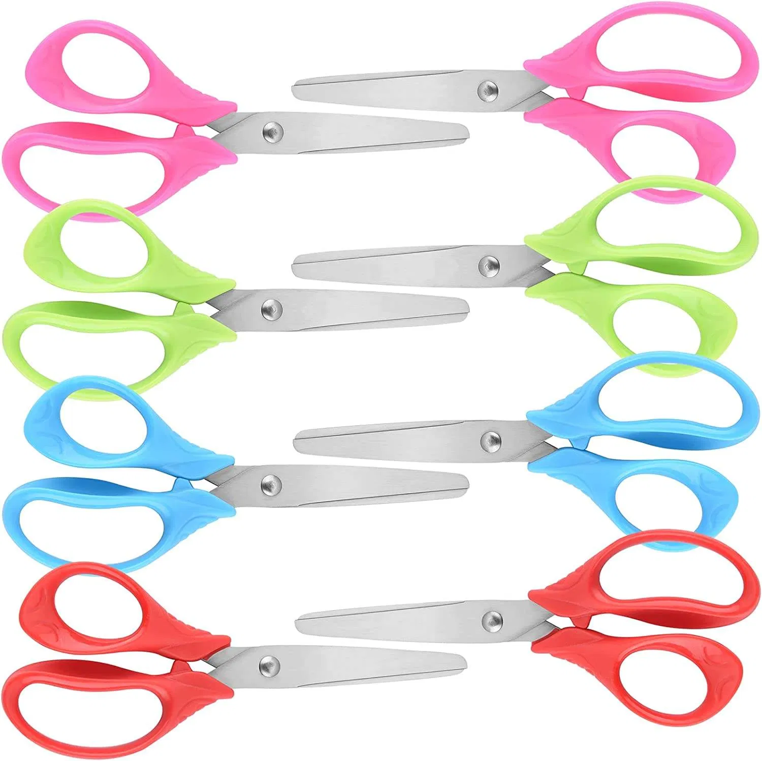Right Handed Soft Comfort-Grip Blunt Kids Safety Scissors Craft Scissors