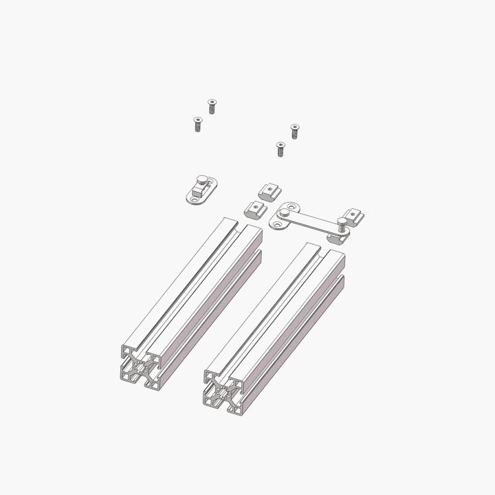 Aluminium Profiles 304 Stainless Steel Material Rotary Latch Padlock 30A