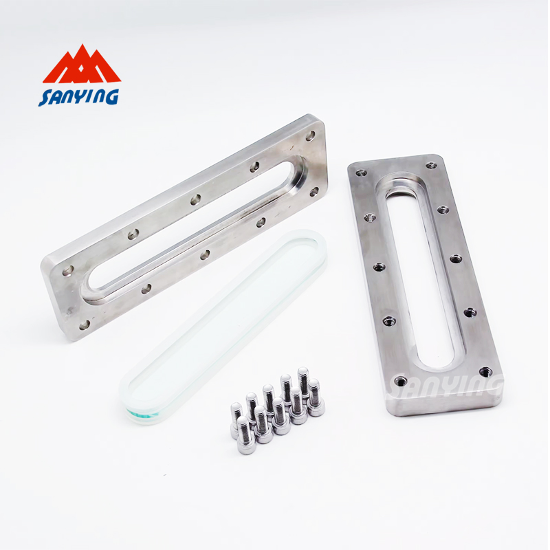 Stainless Steel Oval Elliptical Shaped Tank Pressure Sight Glass for Pressure Vessel