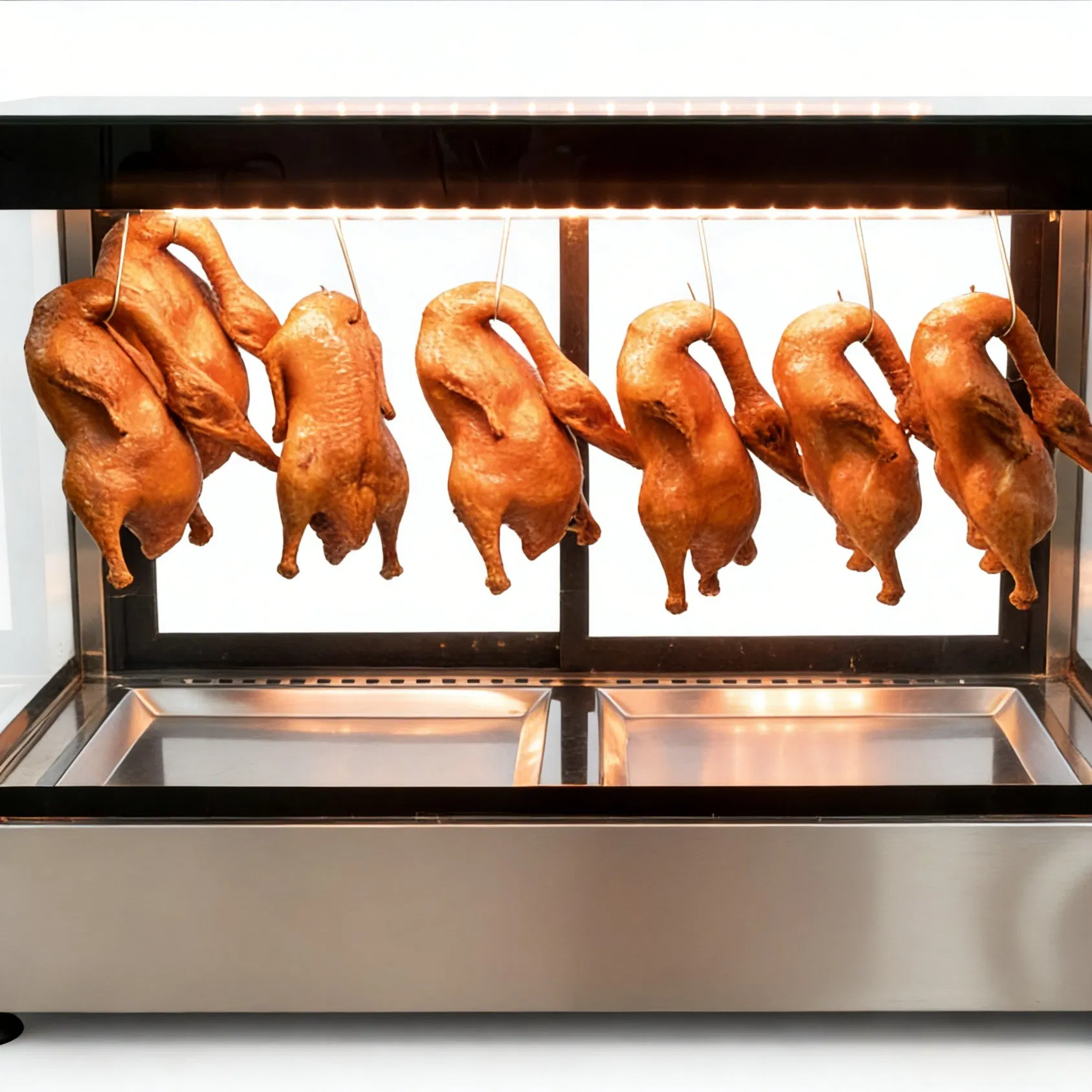 Glass Door Roast Duck Display Cabinet for Chinese Restaurant