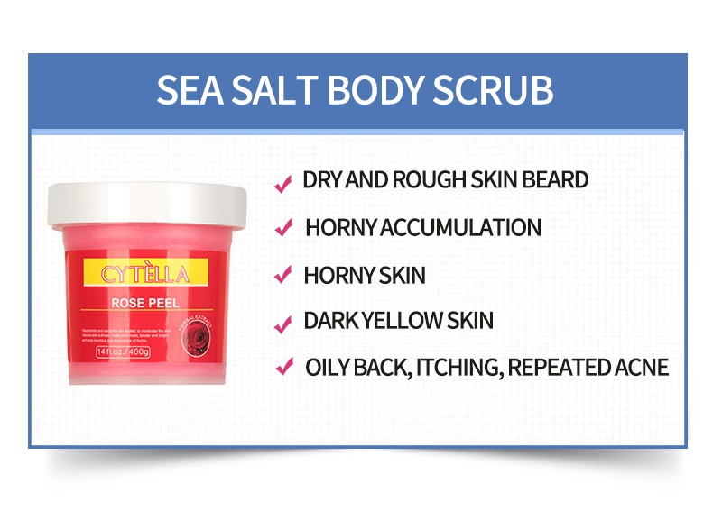 Moisturize Rose Cleaning Skin Body Scrub