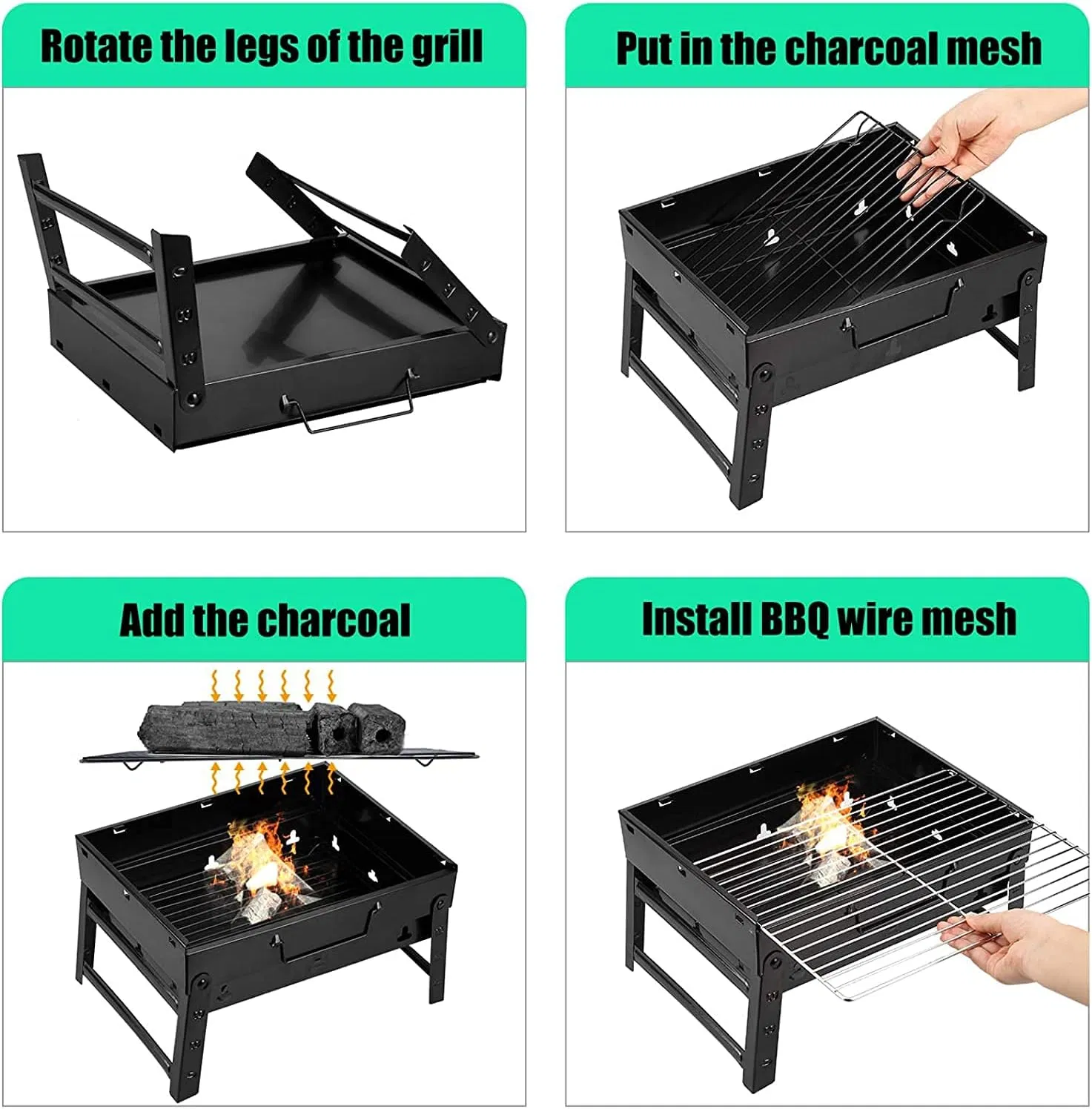 Portable BBQ Grill Manufacturer for Wholesale Folding Charcoal Grill