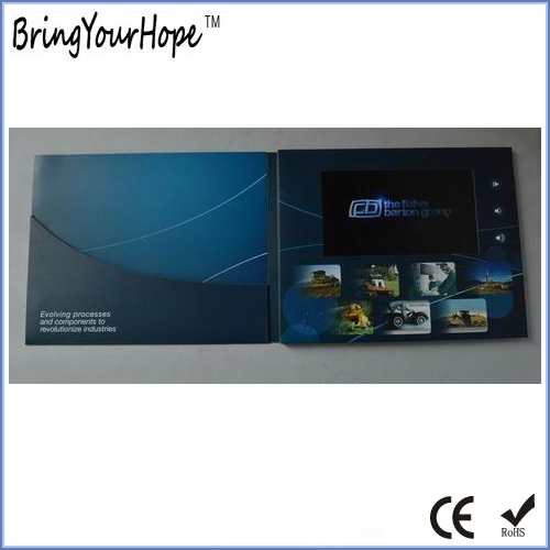 7 Inch Greeting Card Video Photo Player Video Brochure