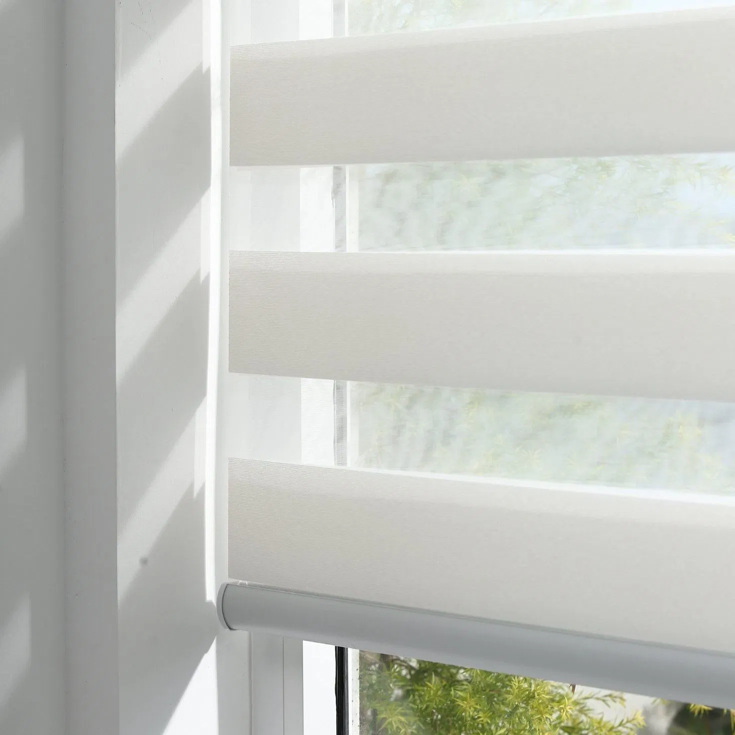 Vikson Factory Day and Night Blackout Roller Blinds Darkening Dual Shade Zebra Blinds