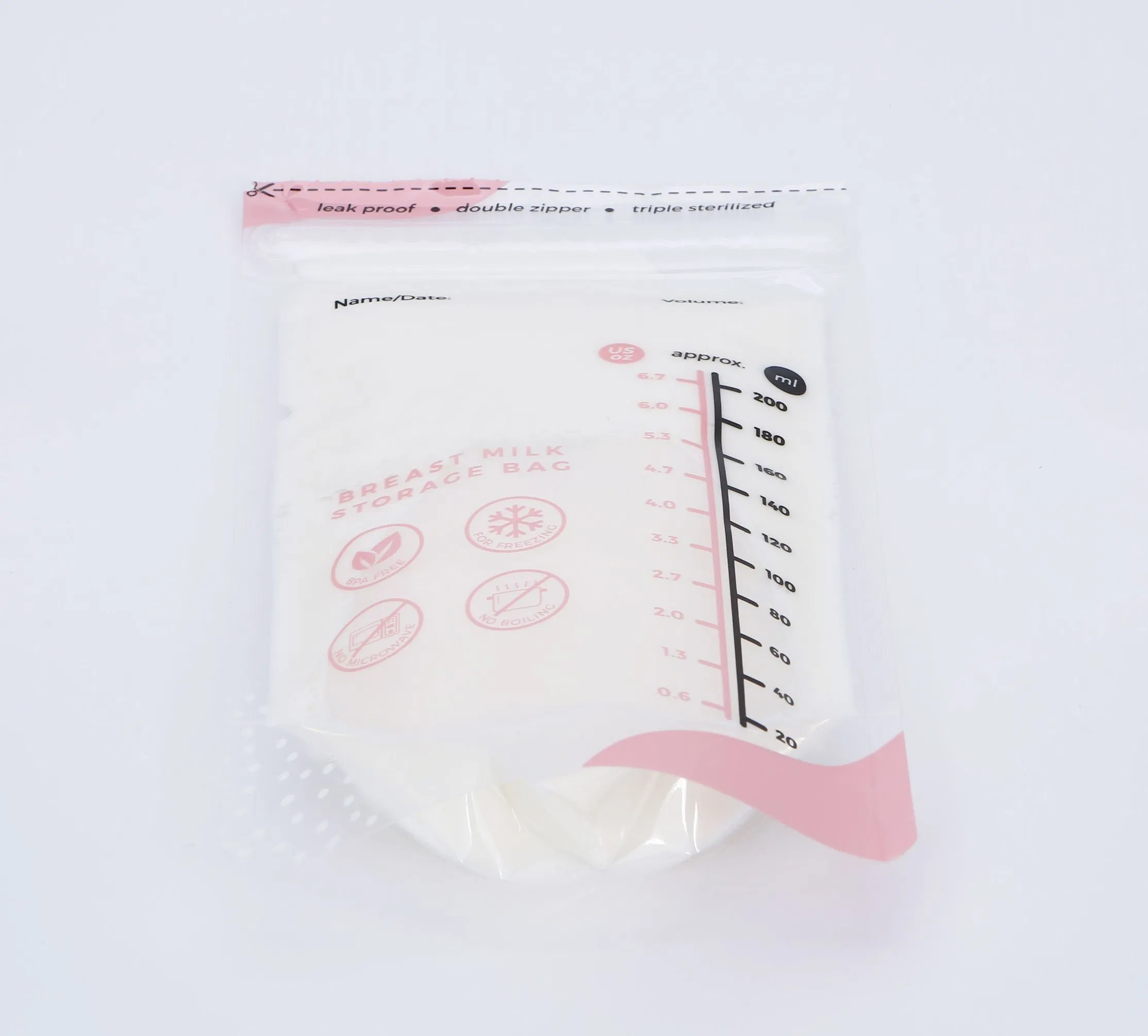 Breastmilk Storage Bag, Milk Storing Bag for Breast Feeding, Presterilized, Hygienically