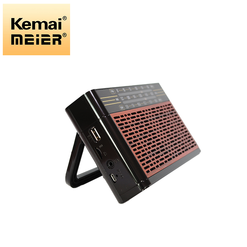 Classic Retro Portable Bluetooth FM Am Radio Stable Quality and Space Saving Small Radio with Flashlight