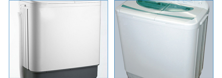 Dual Motor Mini Stainless Steel Electric Power Source Household Semi-Automatic Top-Load Washer Double Bucket One Wave Wheel