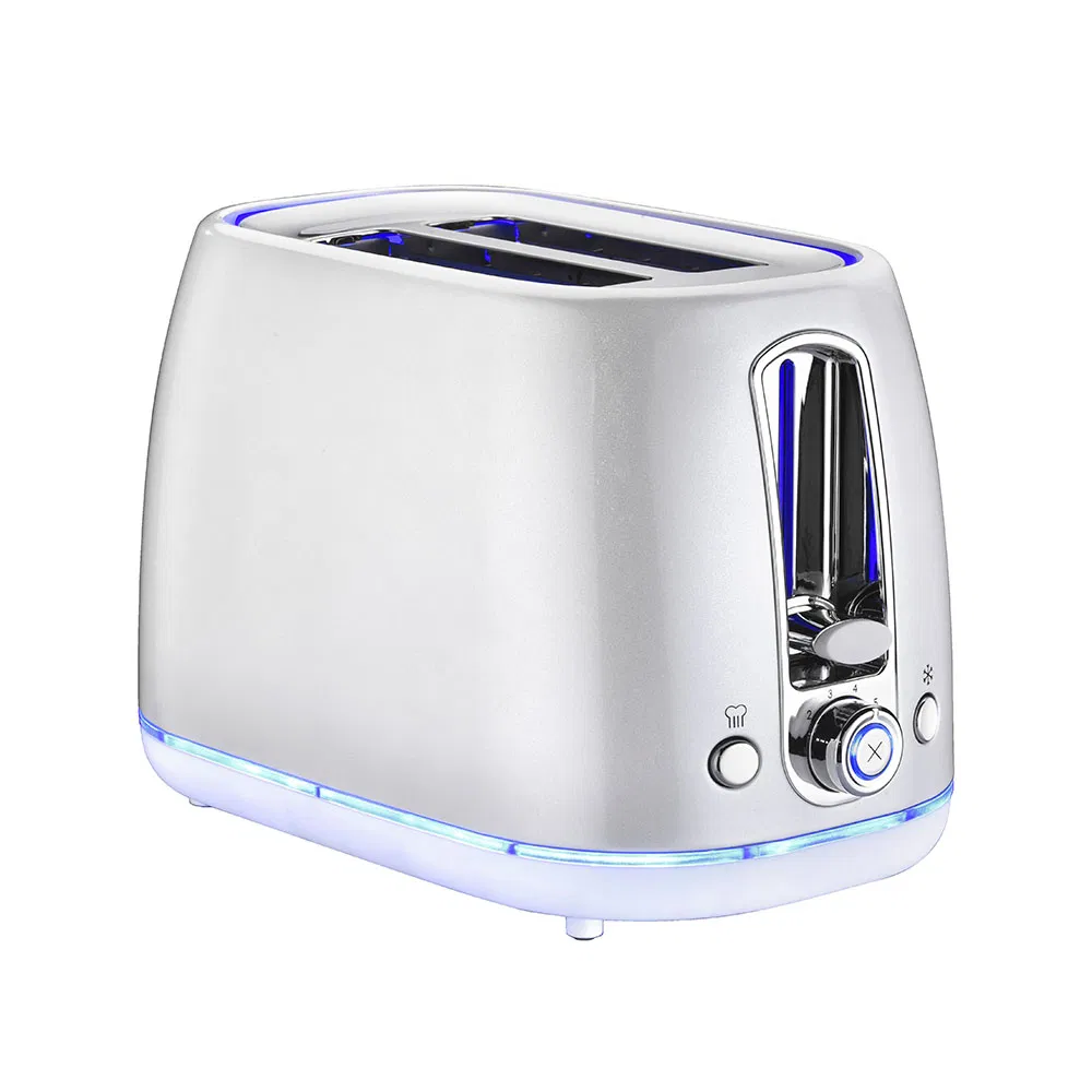 Automatic Bread Maker Toast High Speed Extra Wide Slot 2-Slice Toaster with LED Strip Lluminated