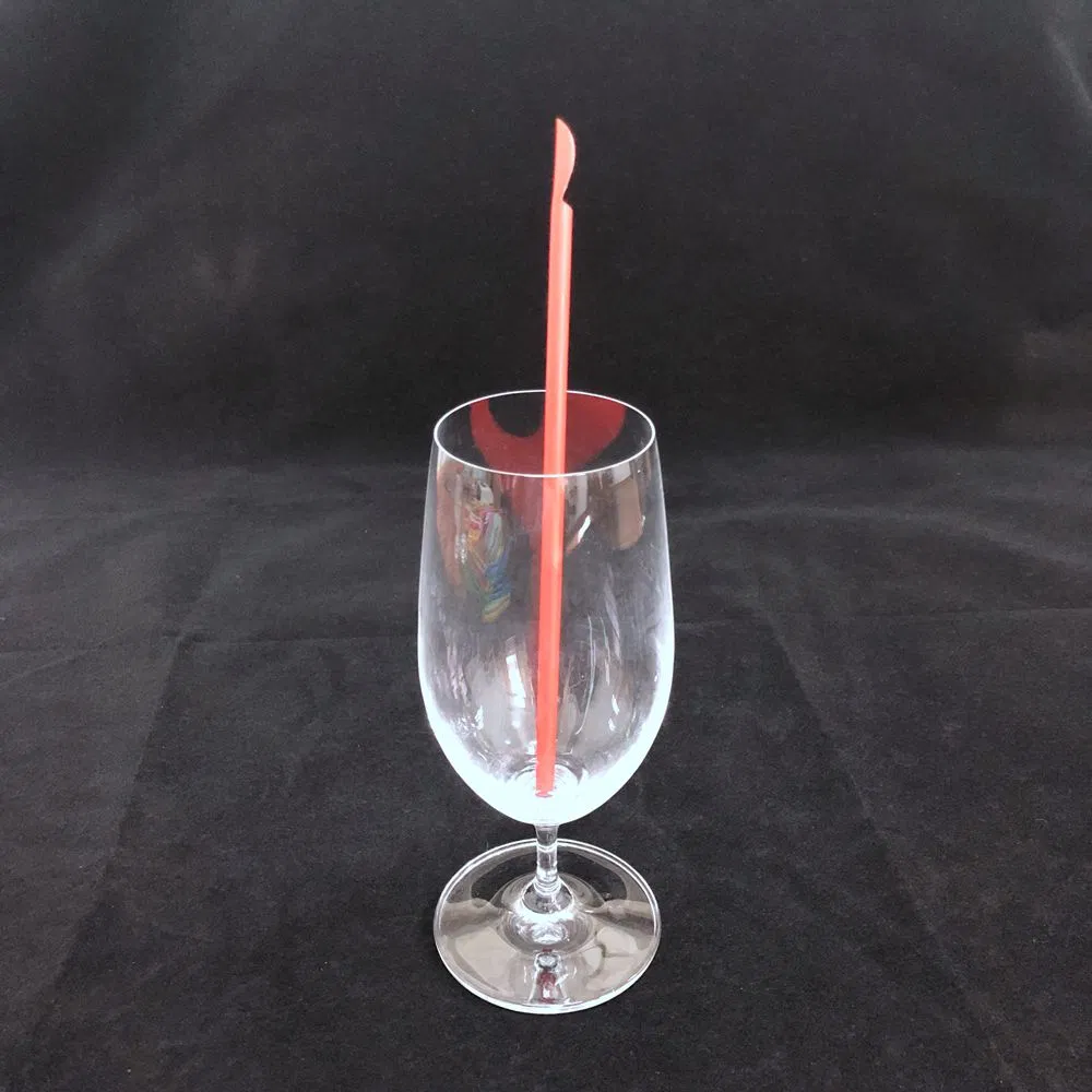 10" Unwrapped Orange Straw with Scoop for Milkshakes, Root Beer Floats