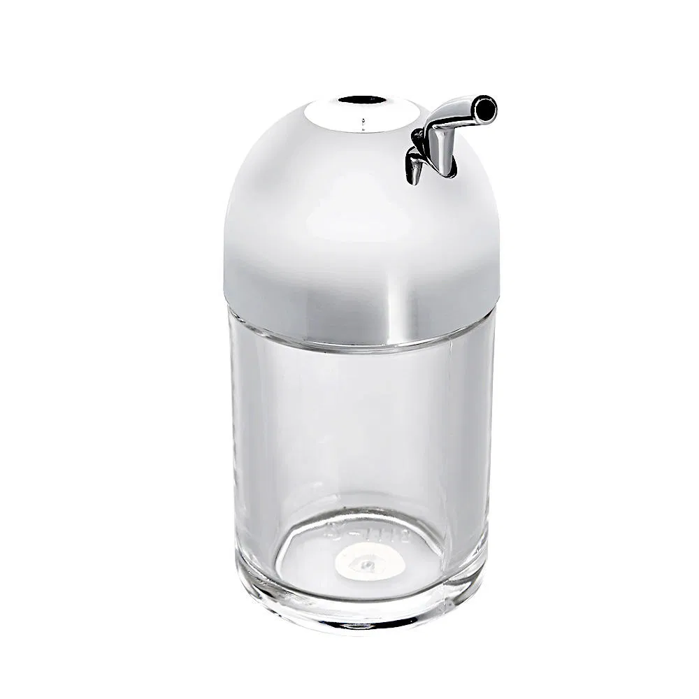 Plastic Oil Bottle - Silver Lid Soy Sauce Bottle for Restaurants
