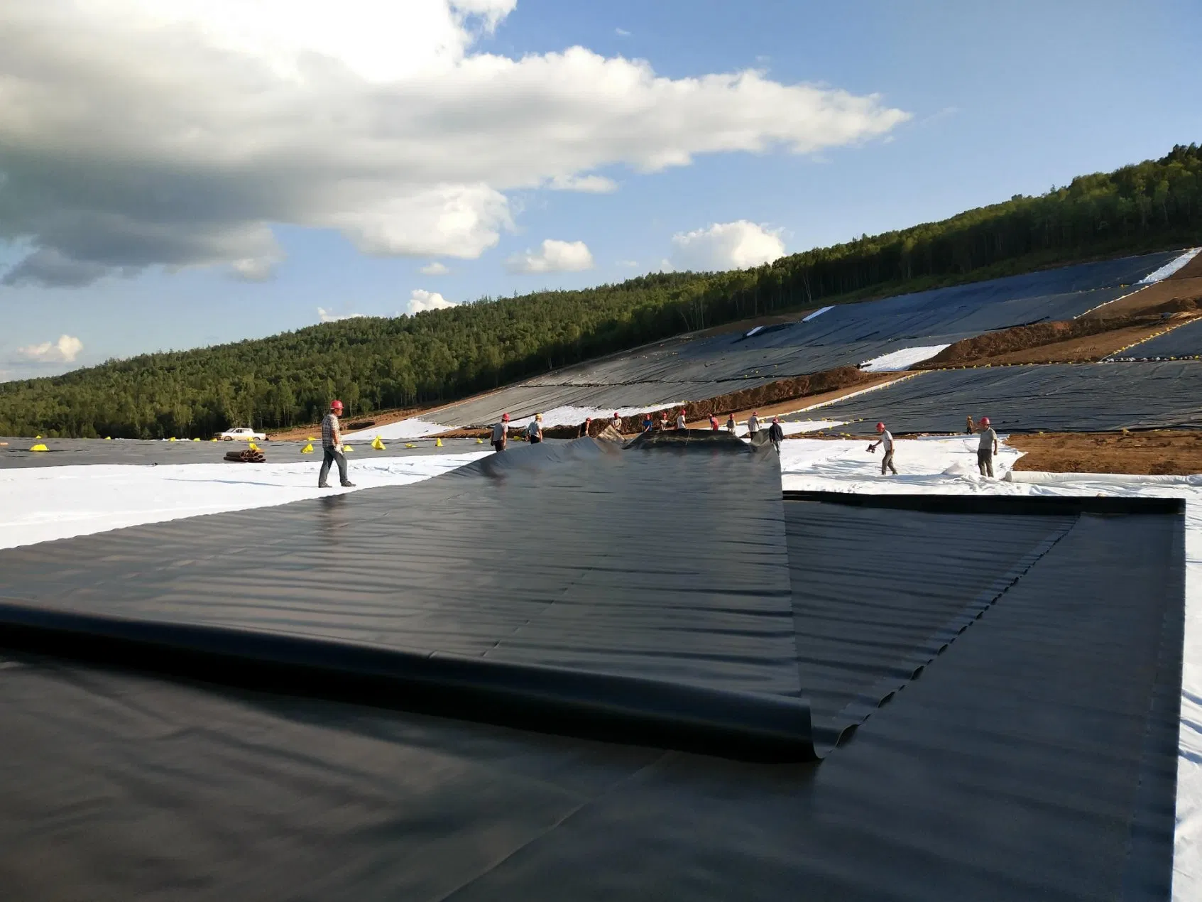 Factory Low Price 0.5mm 1.0mm 1.5mm HDPE Geomembrane Pond Liners