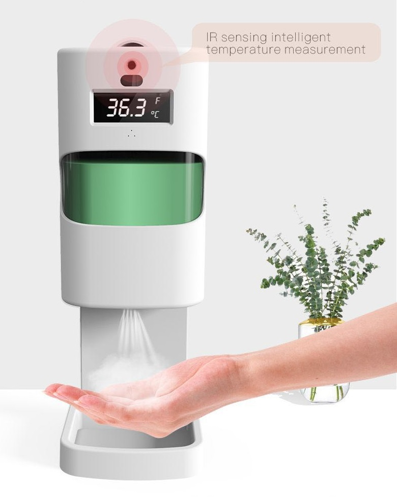 Non Touch Automatic Soap Dispenser with Temperature Detection
