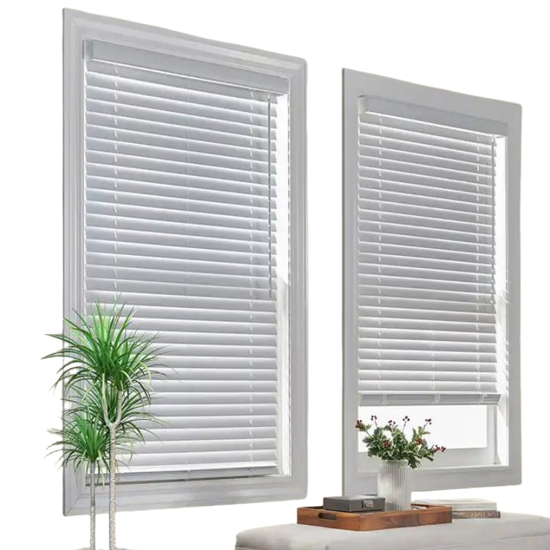 Cordless Vinyl Blinds 2 Inch Faux Wood Blinds