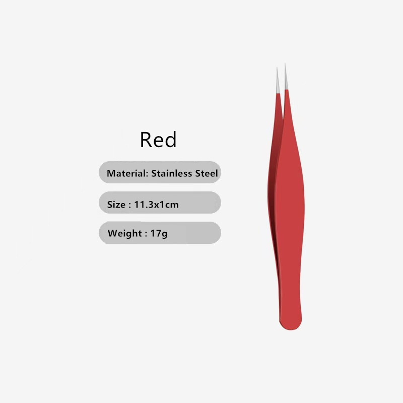 Colored Precision Slender Point Tweezers for Acne Blackheads Remover Lash Eyelash Extensions