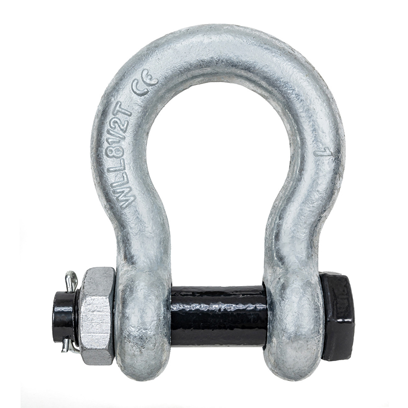 High-Strengths Steel Hardware Forged D Pin Bow Shackle for Towing