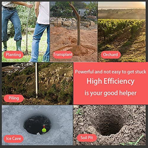 2 Stroke 52cc 1.82kw Gasoline Post Hole Auger Ground Drill Earth Auger (GD500AV)