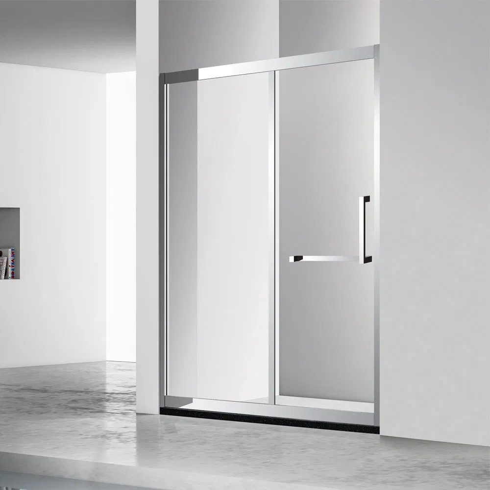 Project Hot Sale Simple Modern Tempered Glass Shower Room with Hinged Door