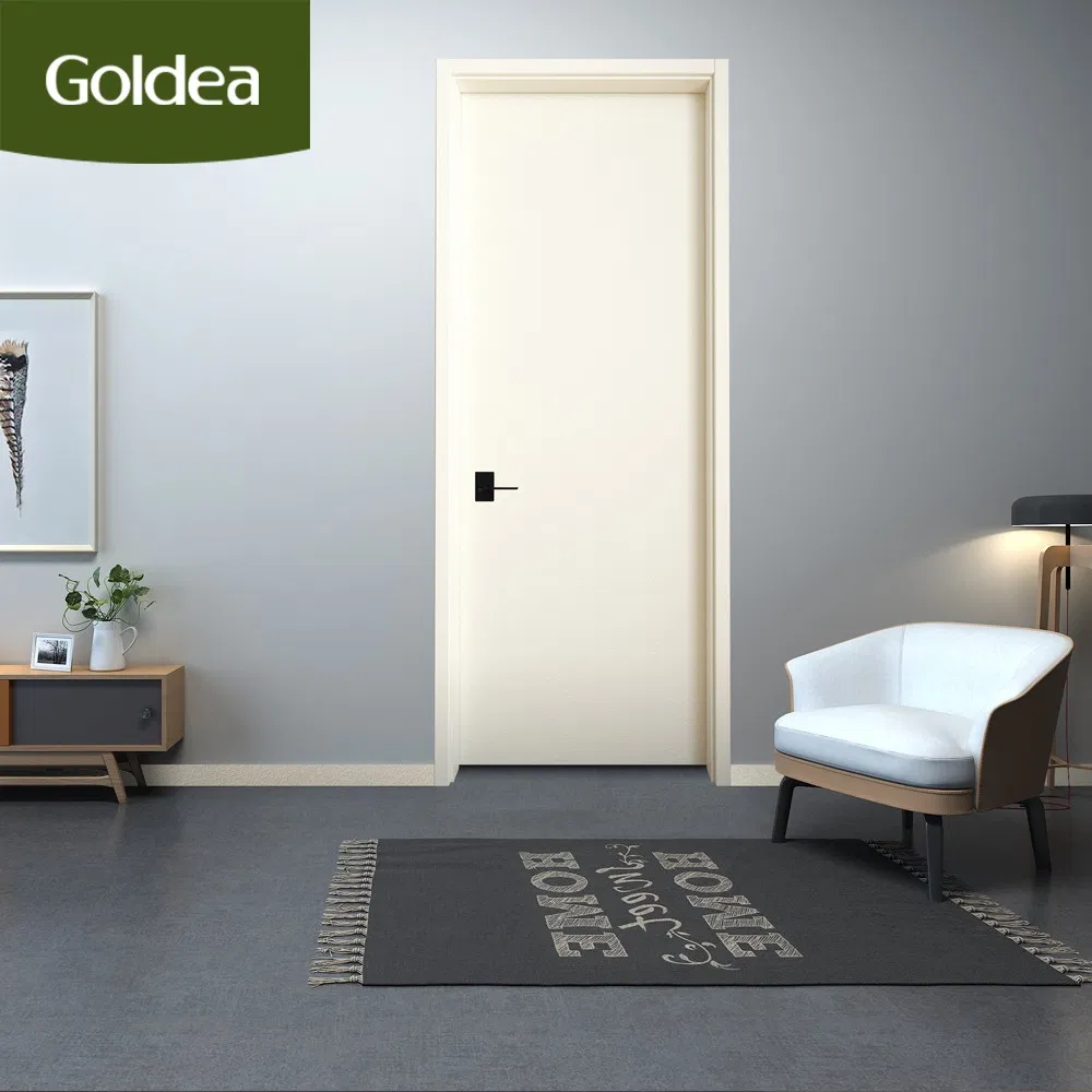 Left/Right New China Classic Customized Walnut Color Timber Door with Low Price