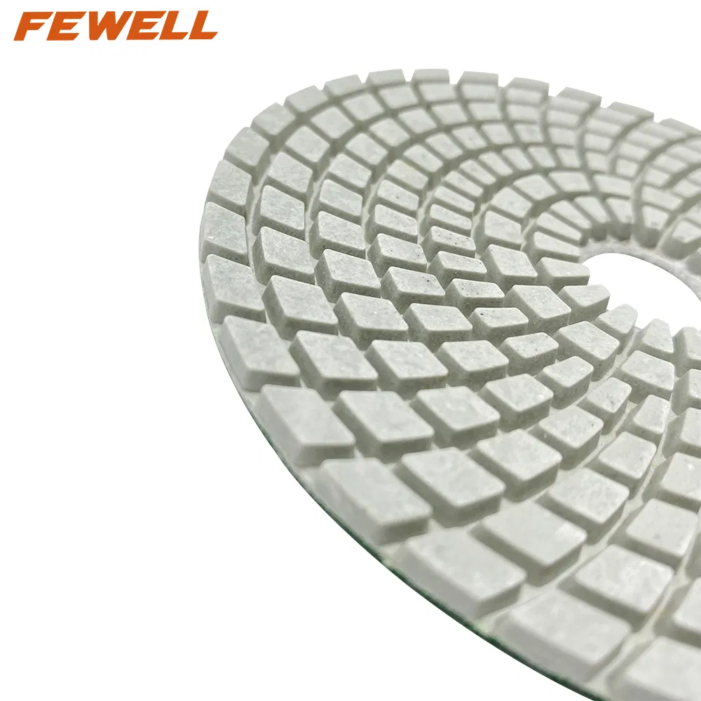 4inch 100mm 800# 7step Green Diamond Wheel Manufacturer Polishing Pads for Ceramic Tiles Granite Marble Concrete Floor