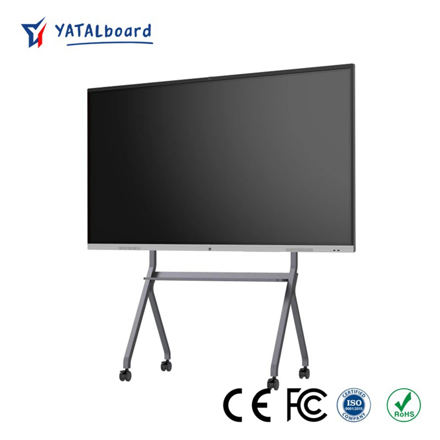 Smart Board Stand with Automatic Obstacle Detection for 65-86 Inch Tvs