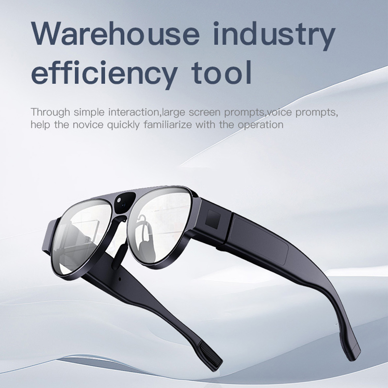 2024 Lightest Display Warehouse Picking Usage Intelligent Recognition Binocular Ai+Ar Glasses