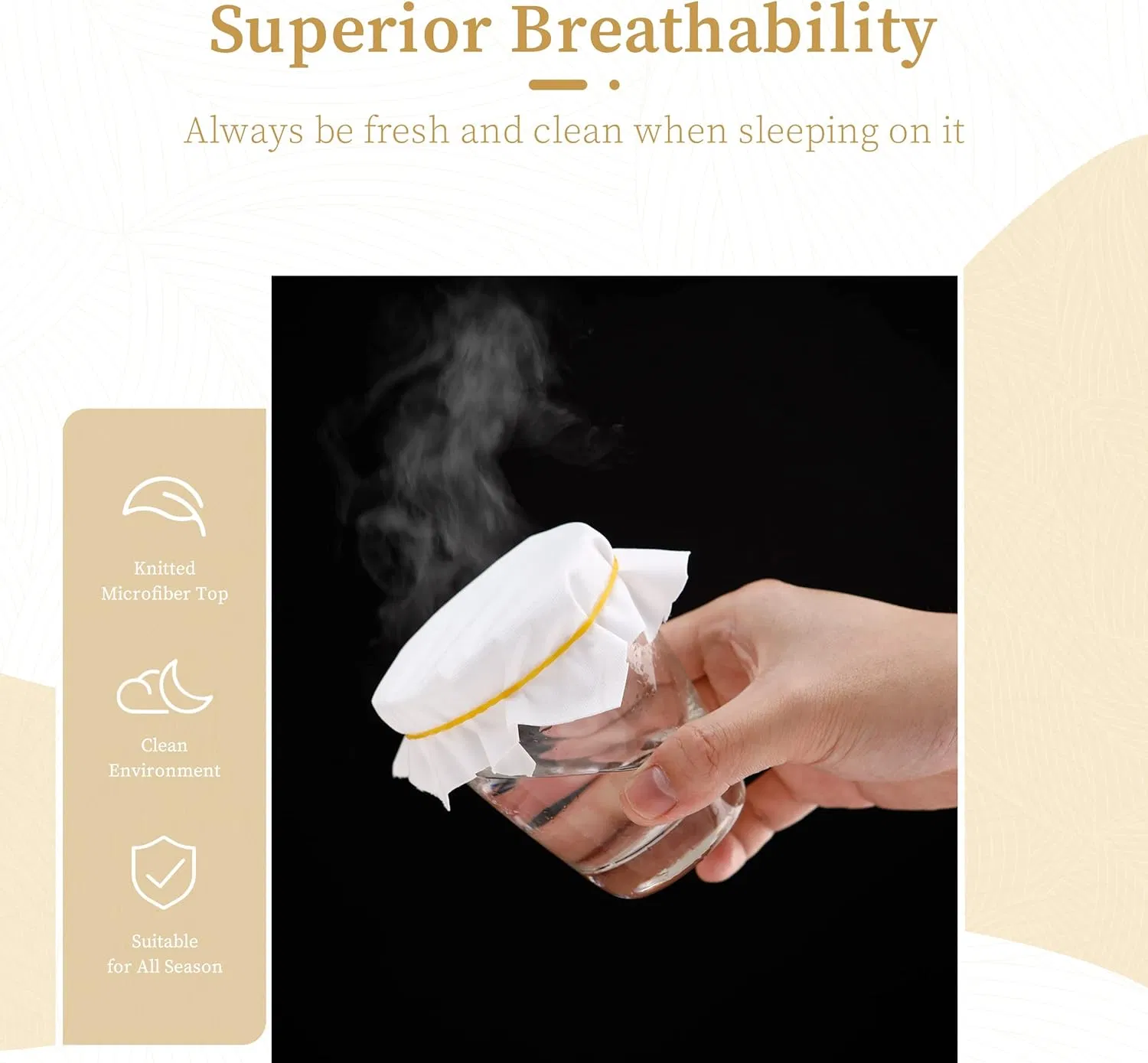 Soft and Breathable Mattress Protector for All-Season Use