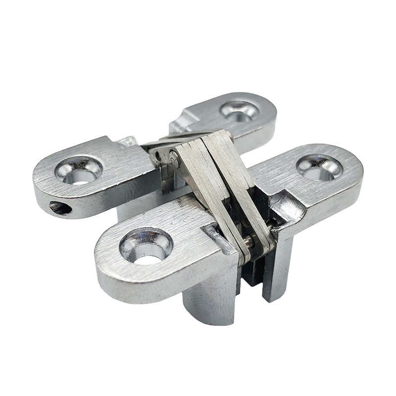 Zinc Alloy Cross Hinge Concealed Cabinet Hinge