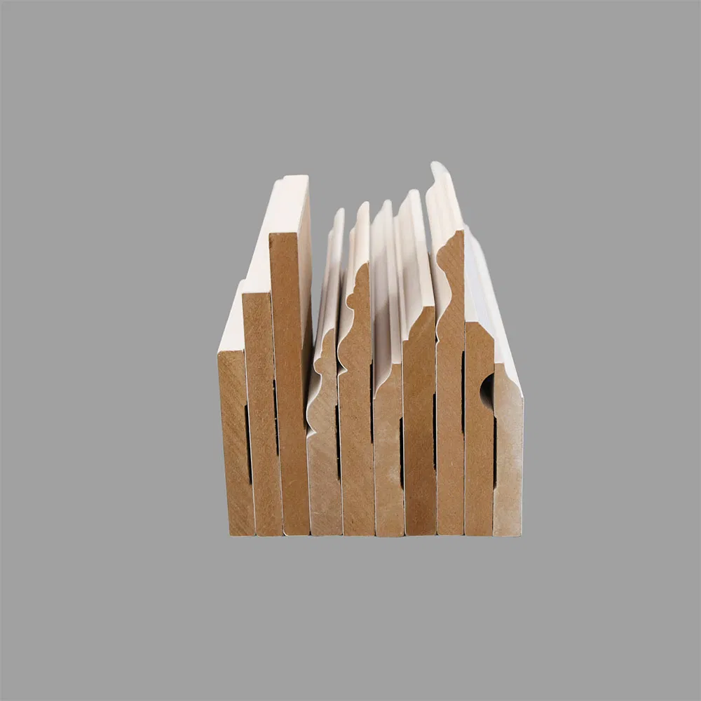Modern Interior Decoration Moulds Waterproof Skirting Baseboard MDF Mouldings
