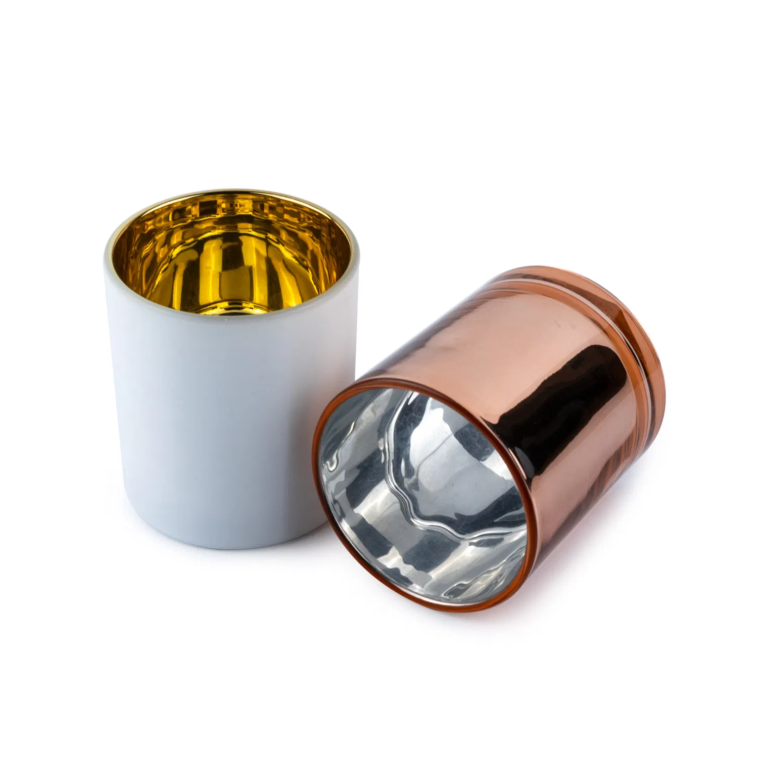 Аромалампа из стекла с золотой окантовкой для декора