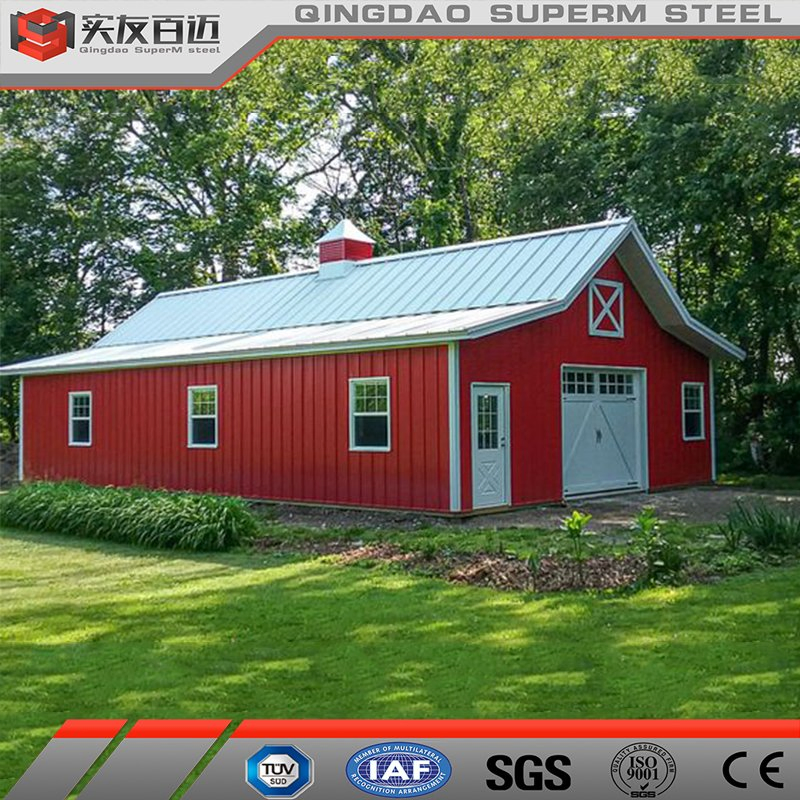 Hot Sale Prefabricated American Metal Frame Shed Buildings Light Steel Structure Barn