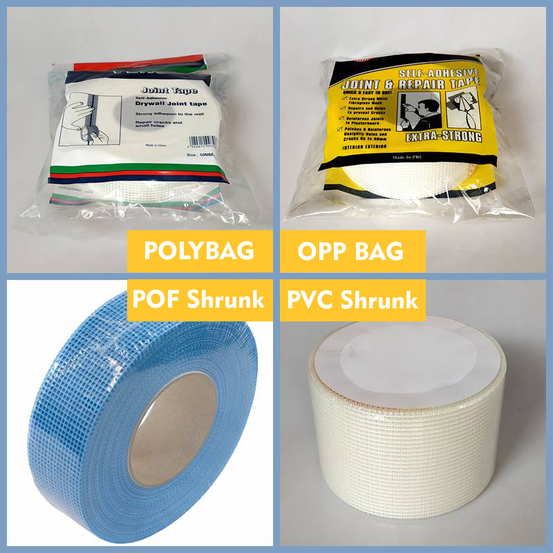 Self Adhesive Fiberglass Mesh Drywall Paper Joint Tape for Cracks