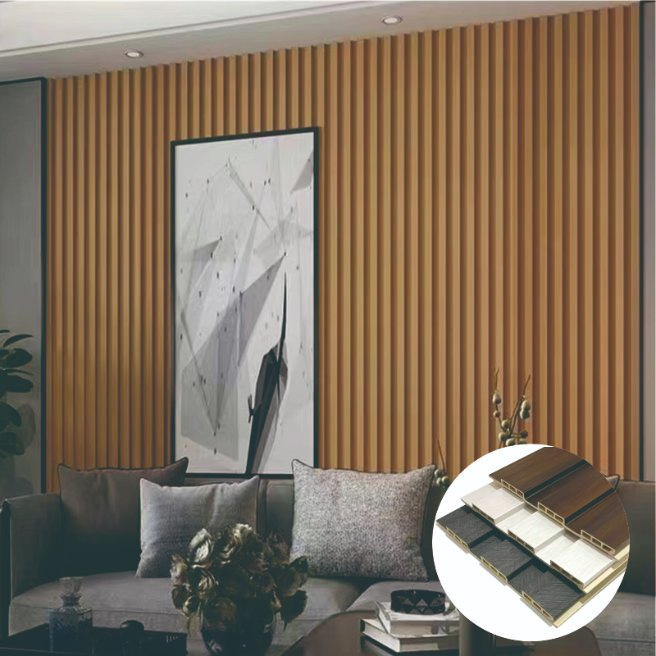 Hot Selling Great Wall Fluted Stone Wall Panel TV Wall Decor Fluted Panels and PVC 204*15 mm