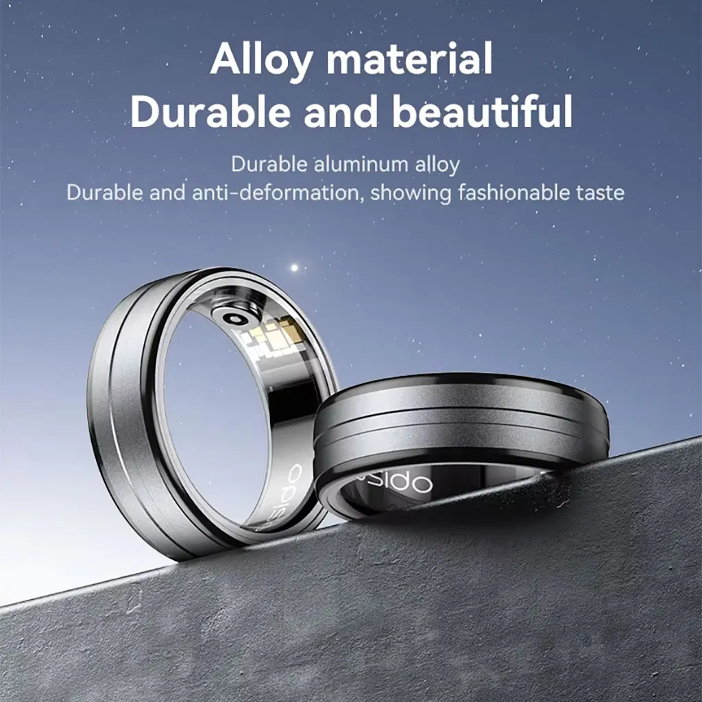 Magnetic Charging Menstrual Management Activity Tracker Scroll Ring Ultra Waterproof Health Monitoring Exercise Smart Ring