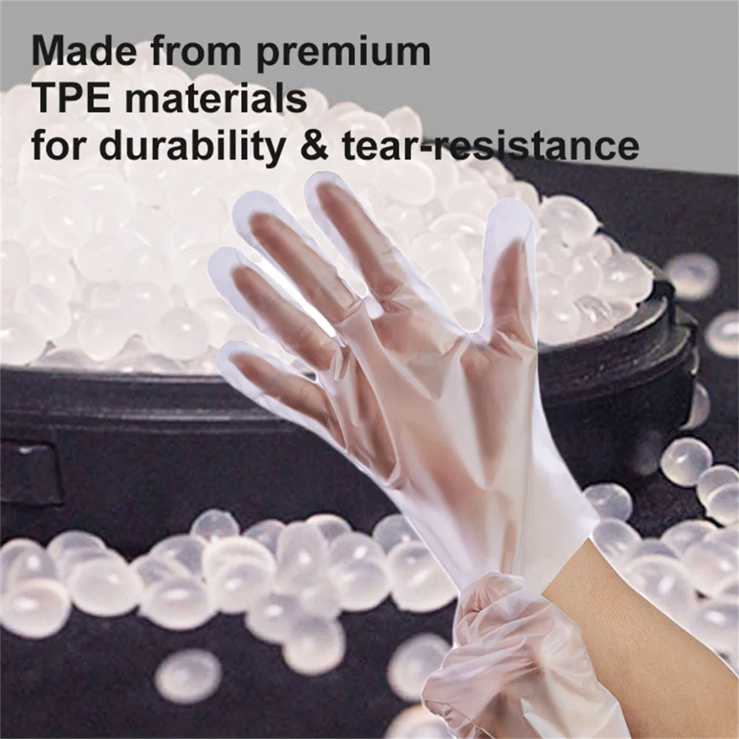 Gloves Food Grade Vinyl Gloves Powder Free Safety PE TPE Gloves