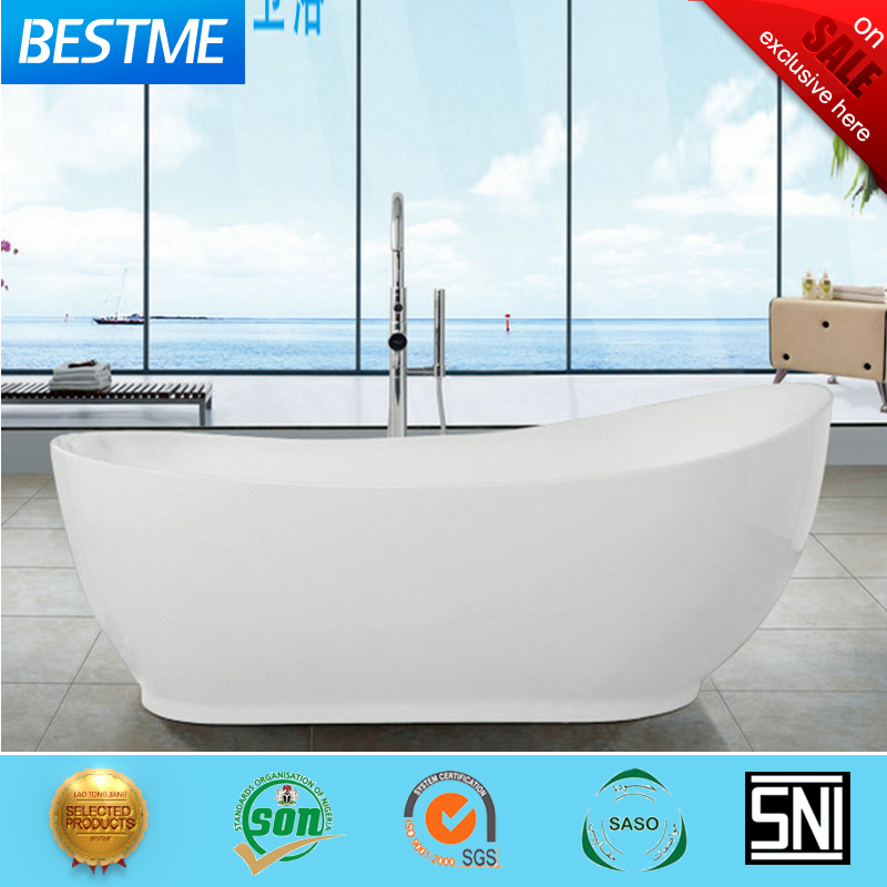 Акриловая ванна BESTME белая, европейский стиль (BT-Y2507)