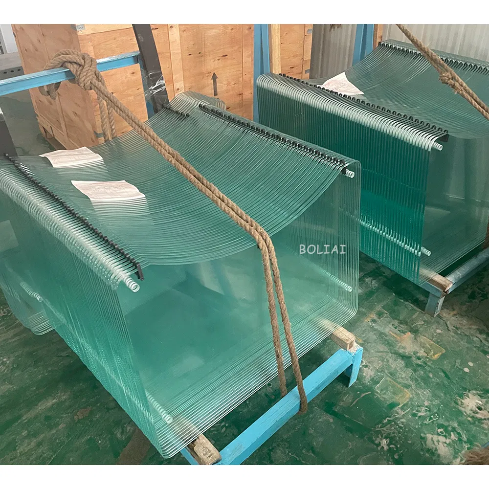 Tempered Glass Waterproof Shower Partition Gradient Frosted Glass Sheet