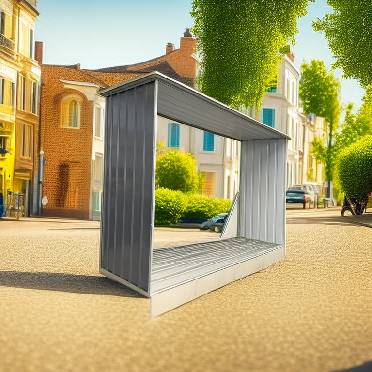 Уличный очаг из кортеновской стали с дровницей