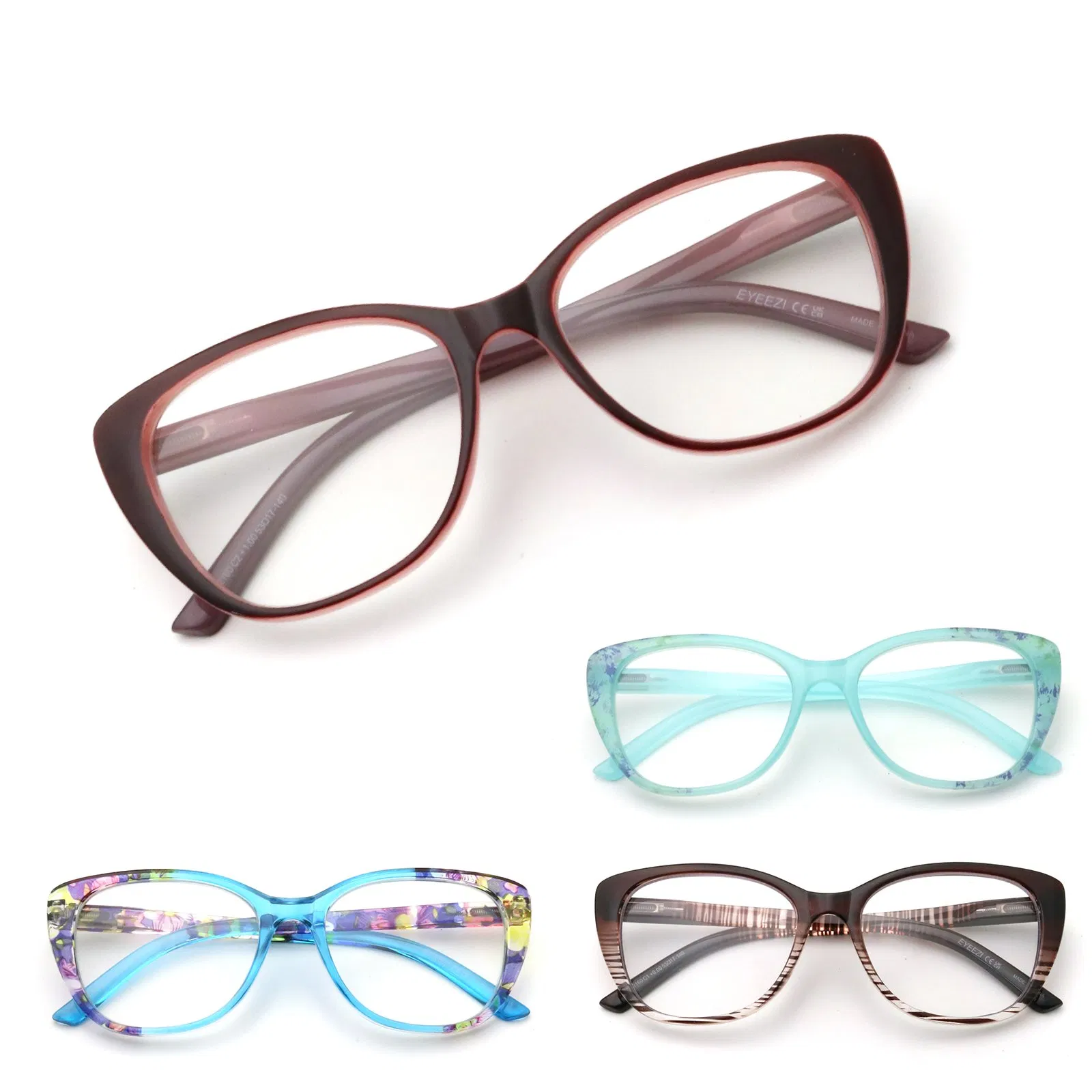 2026 Ready Stock PC Reading Glasses +1.00 to +3.50 Ultra Lightweight Anti-Slip Nose Pads