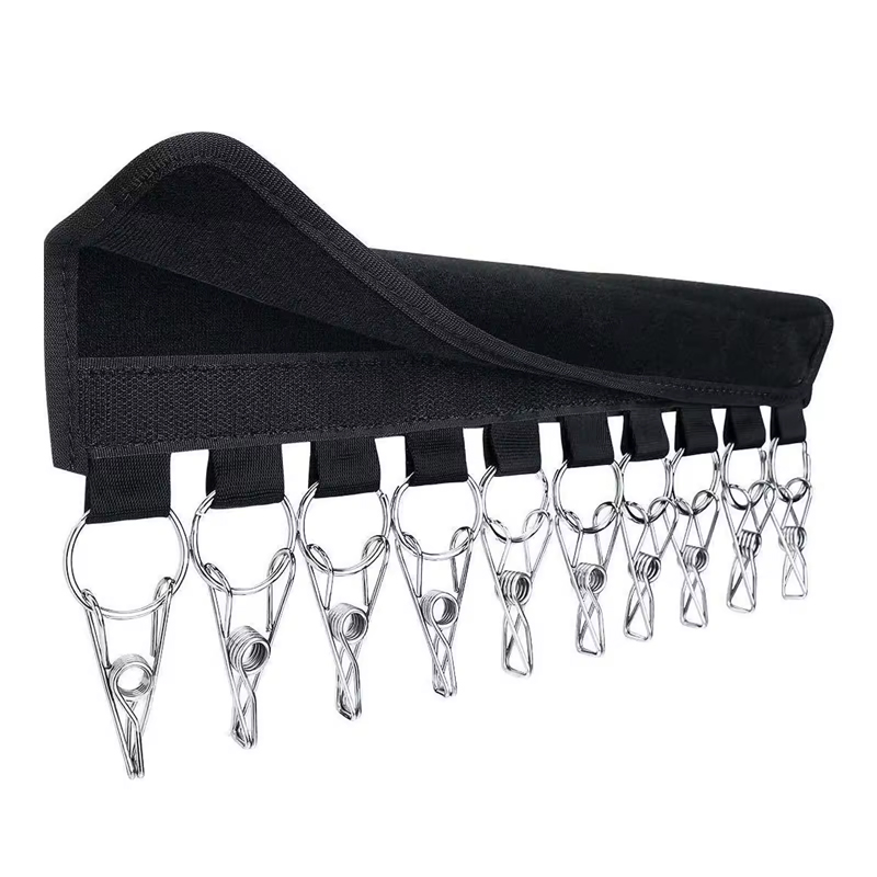 Convenient and Multifunctional 10 Clip Hat Organizer Hanger for Household