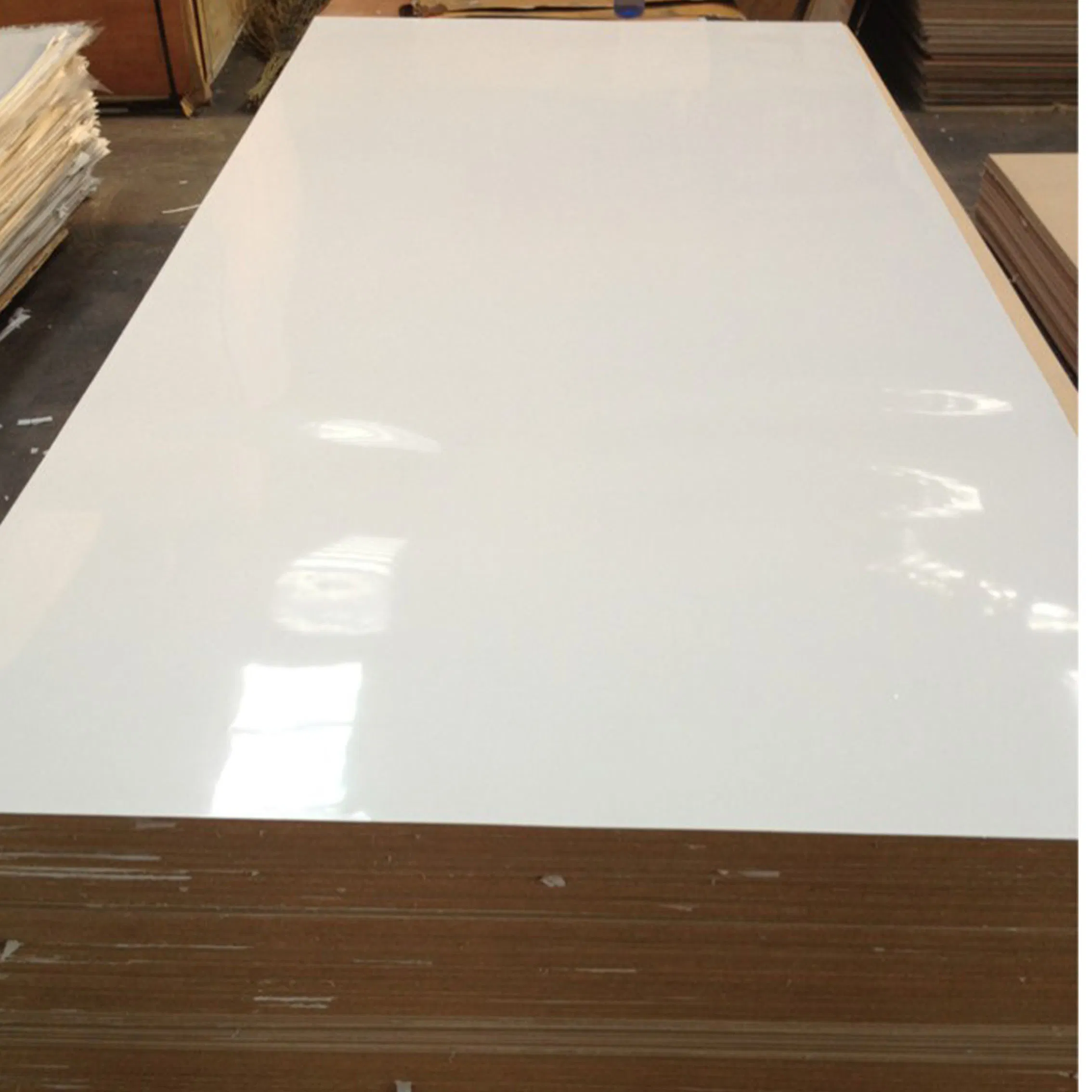 Oak Wood Grain Veneered MDF Board in Red for Both Sides Laminated